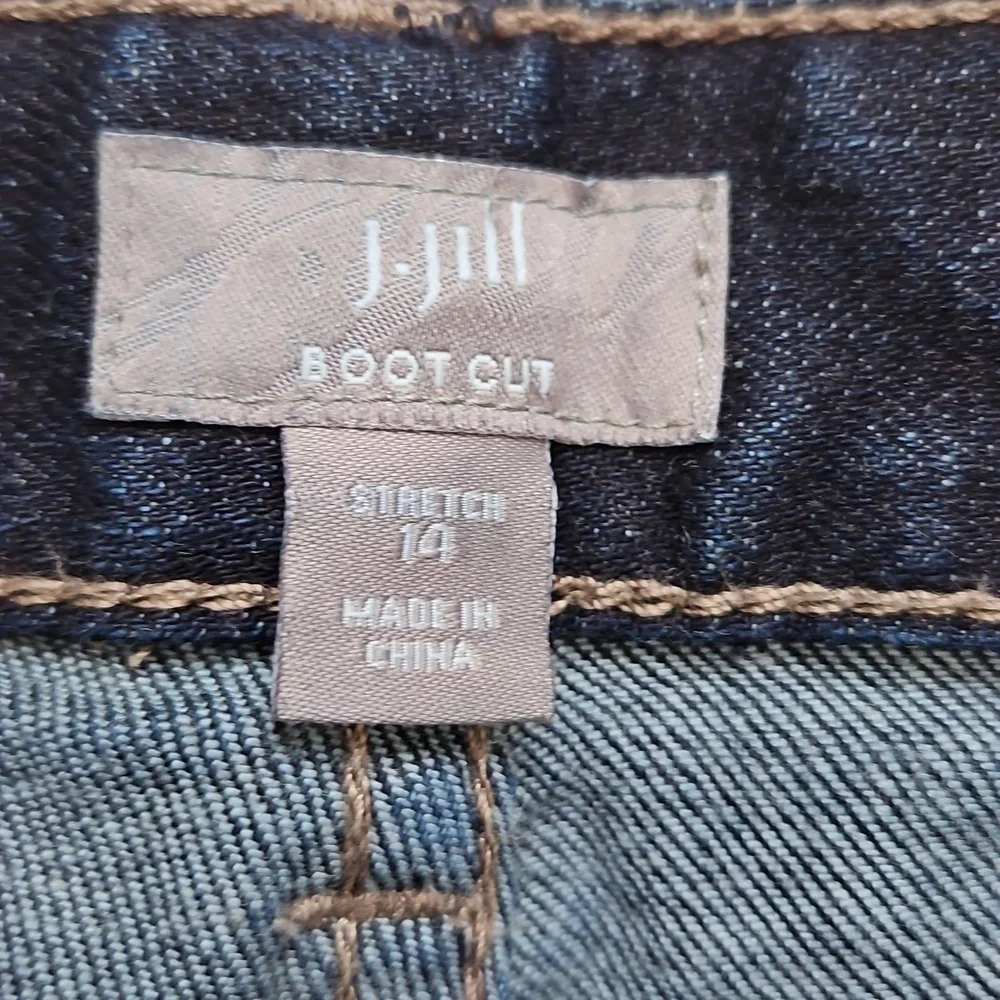 J Jill Womens Bootcut Jeans Dark Wash Stretch Denim Authentic - Picture 3 of 10